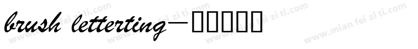 brush letterting字体转换